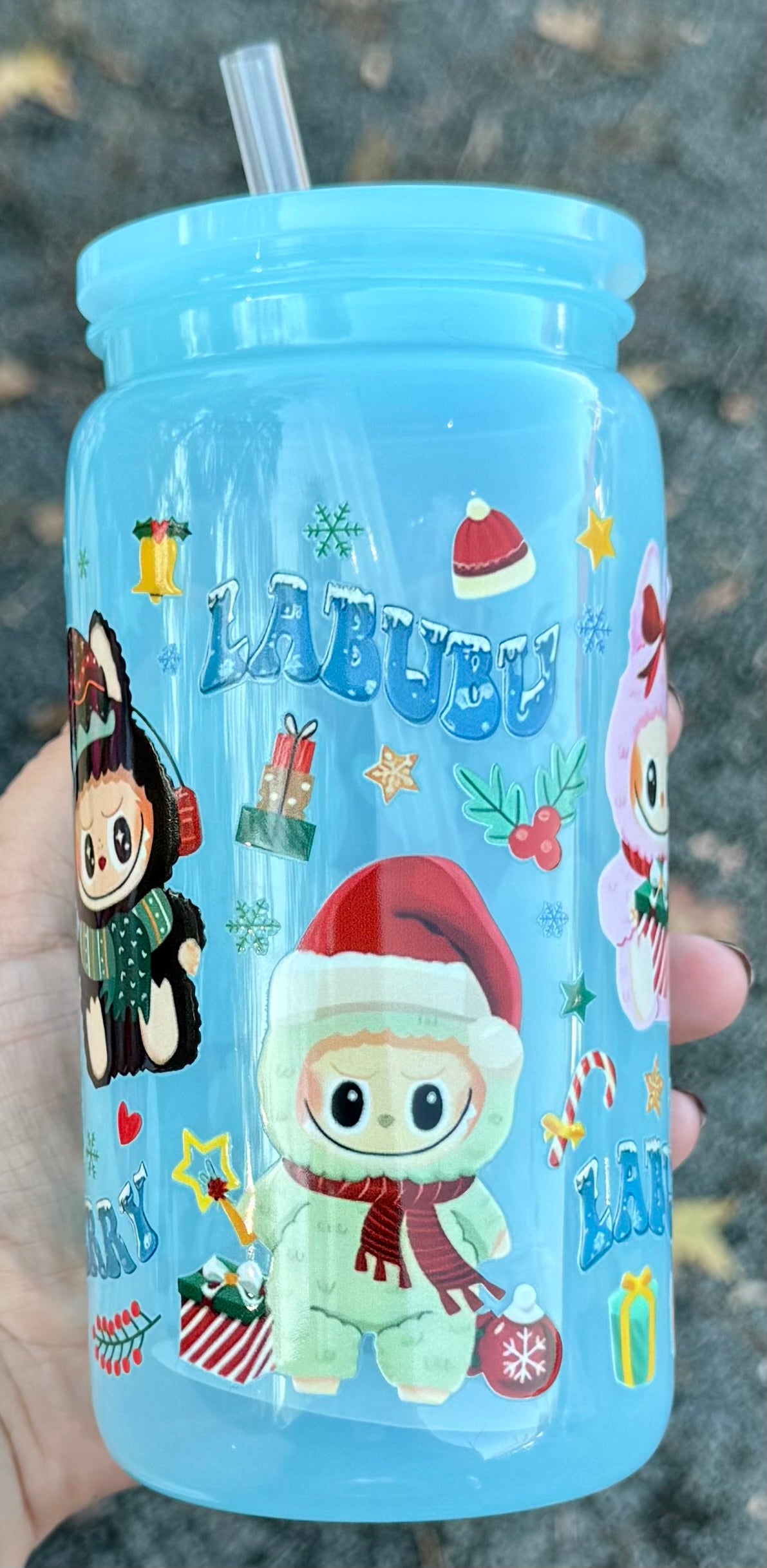 Cute Monster Christmas - 16oz Plastic Cup
