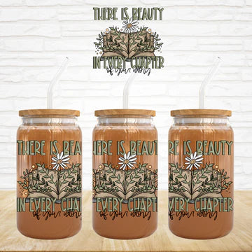 There Is Beauty In Every Chapter - UVDTF Decal