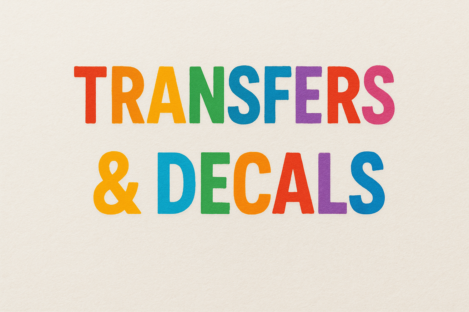 Vinyl Decals, UVDTF, & Shirt Transfers
