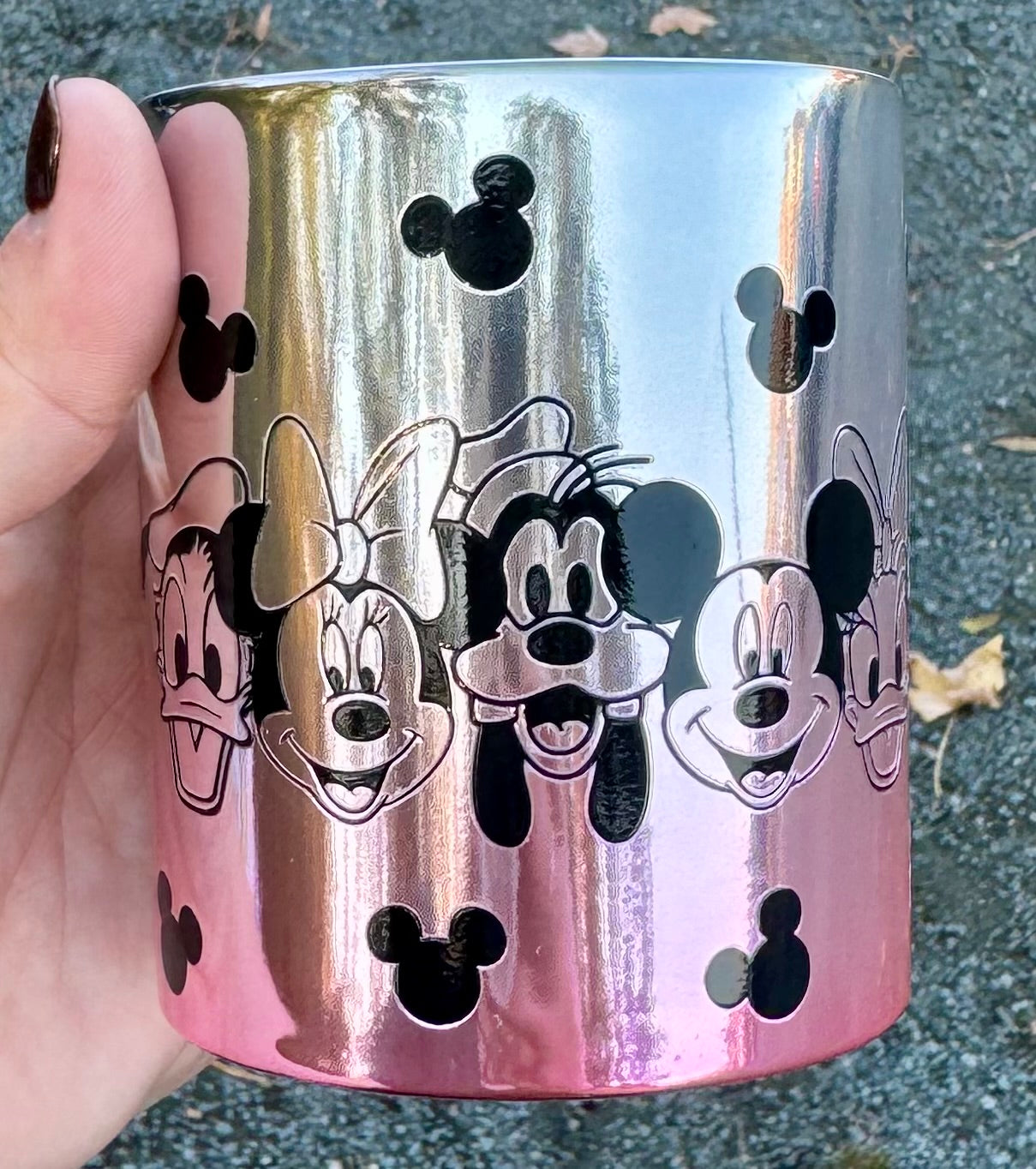 Mouse & Friends Pink & Silver Ombré
