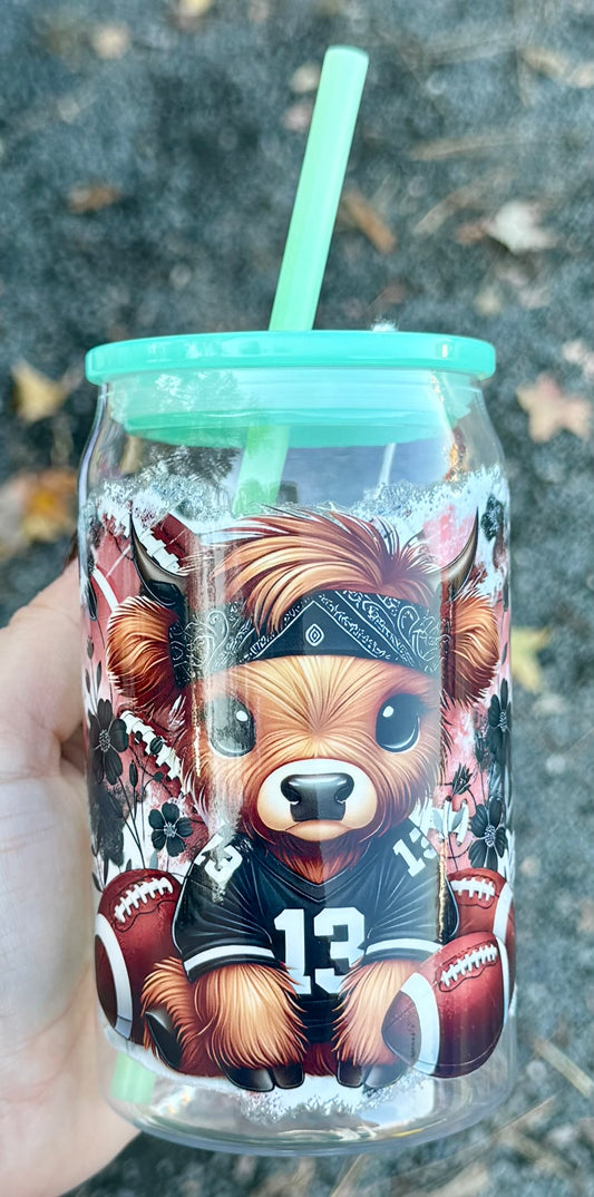 Football Cow - 12oz Plastic Cup