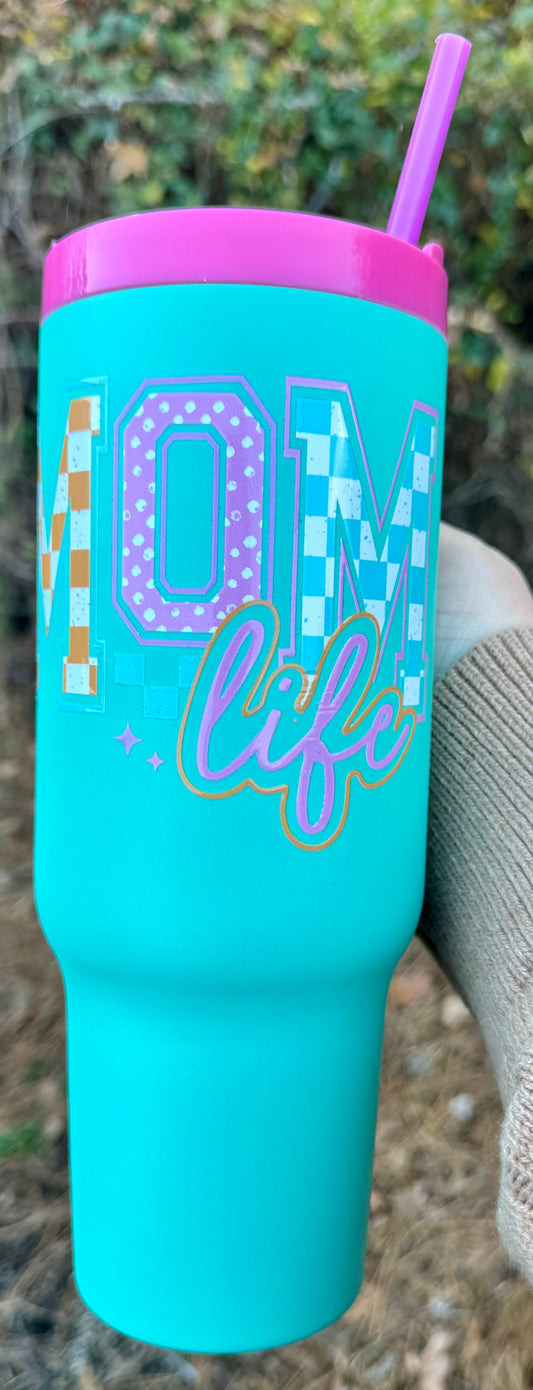 40oz Mom Life Stainless Steel