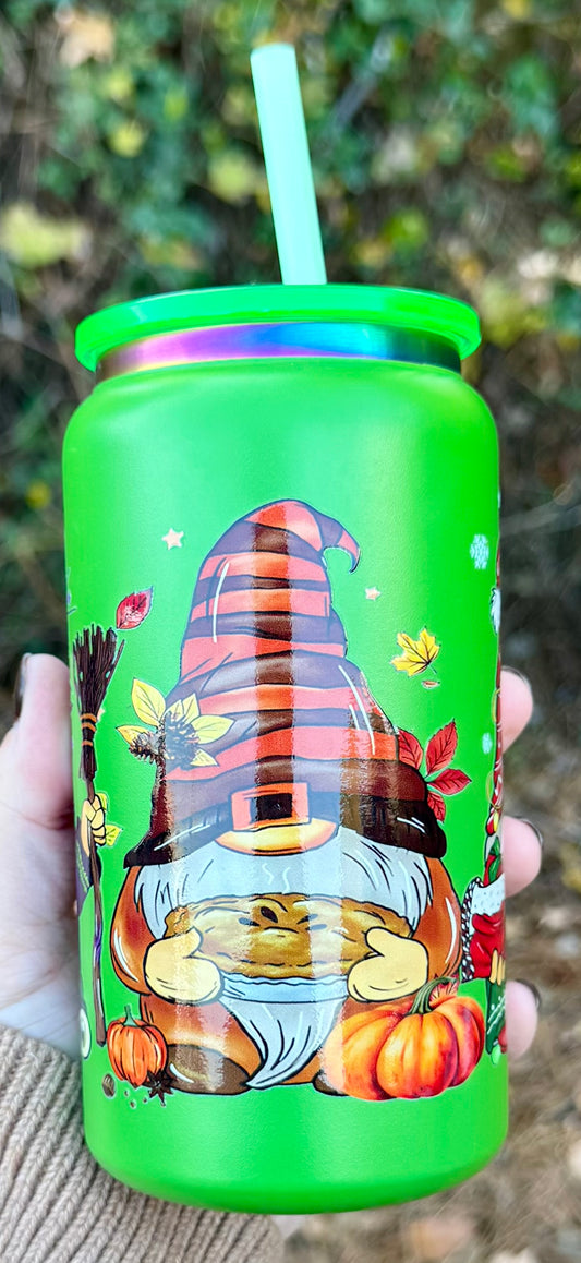 Happy Hallothanksmas Gnomes - 16oz SS