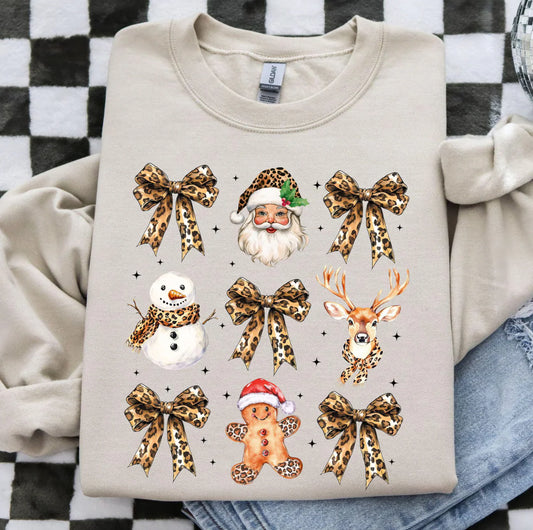 Leopard Christmas Bows & Things - YOUTH