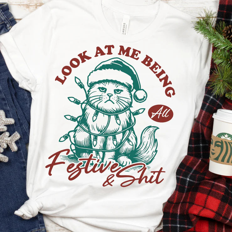 Festive and Shit Cat